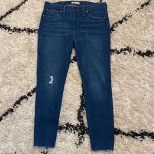 Madewell 9” Mid-Rise Skinny Jeans, Size 31